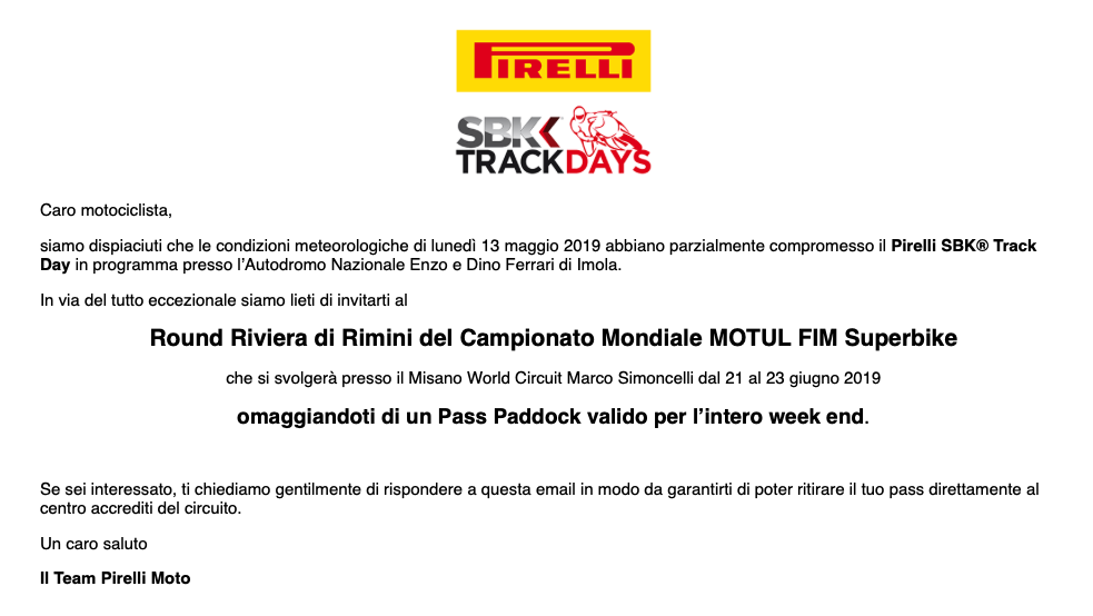 pirelli day a imola