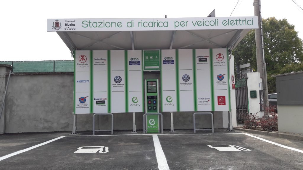 Una colonnina italiana, evbility